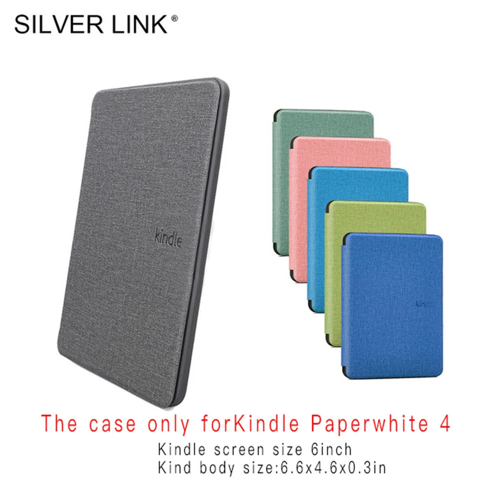Серебряный Мягкий силиконовый чехол Kindle для Amazon Paperwhite 4 2018 10 го поколения
