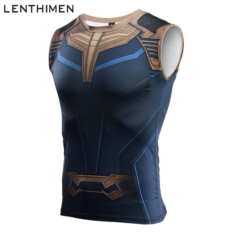 

2019 Running Vest Men Quick Dry Training Compression Tights Tank Top Gym Sport Vest Male Fitness Sleeveless T-shirts Clothing