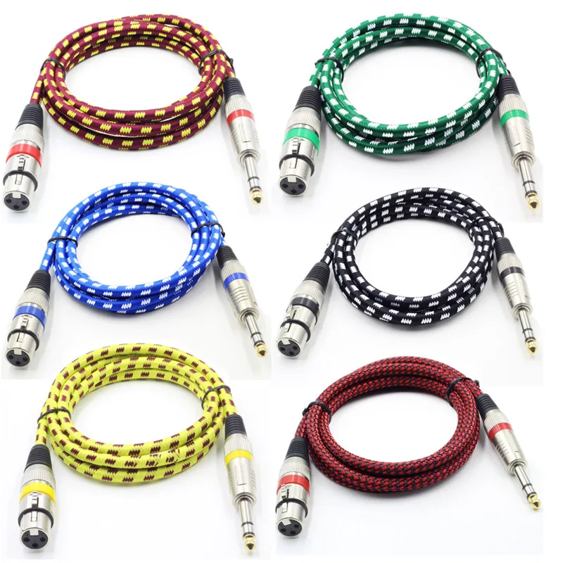 1PC Guitar Cable For Aspecial Chord 3M Patch Effect Woven Wave