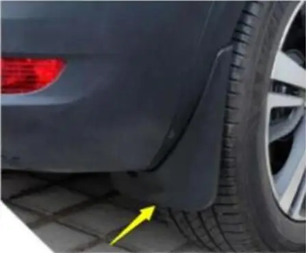 car Accessories plastic Mud Flaps Splash Guard Fender fit for 2017 for Peugeot 5008 4PCS Car styling