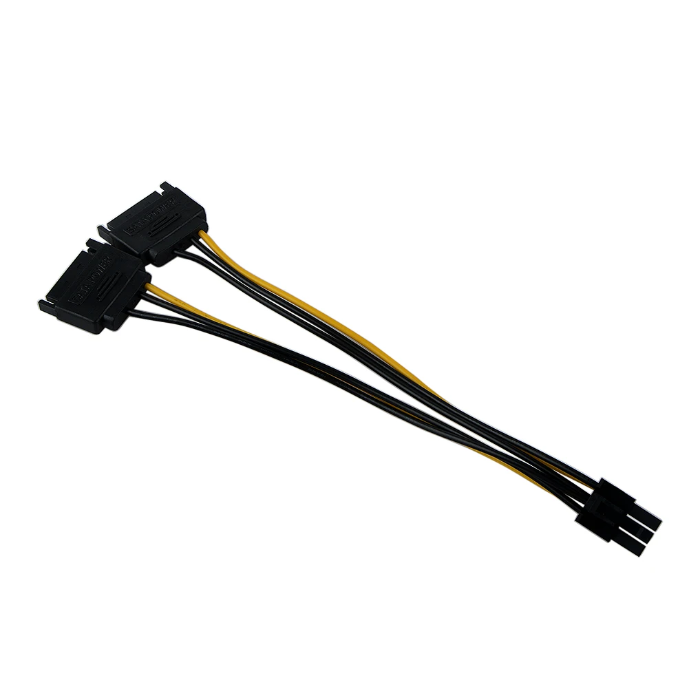1 шт. кабель питания с двойной SATA 15 контактов штекер 6 разъем PCI Express удлинительные