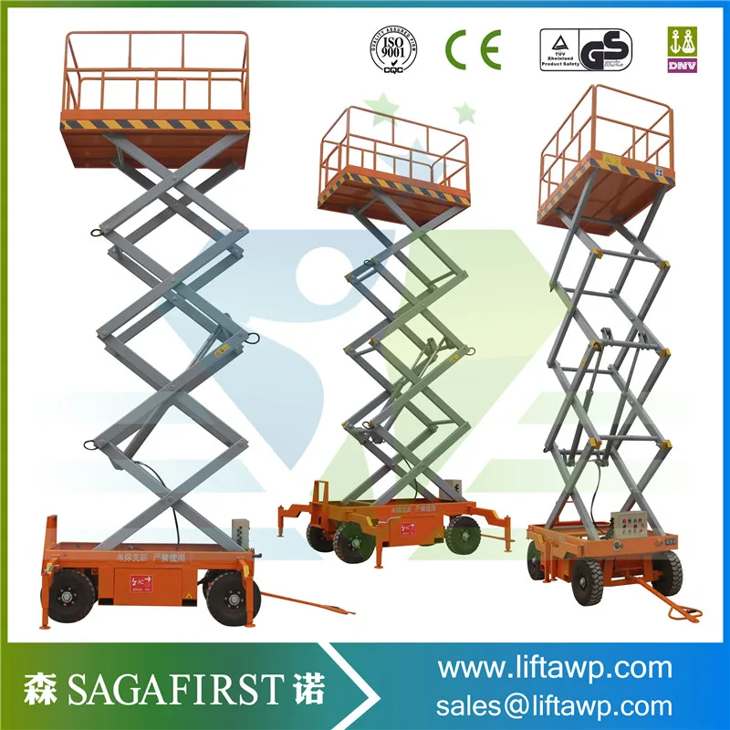 6 м до 12 м самостоятельно управляемый Scissor Lift на платформе Рабочая платформа