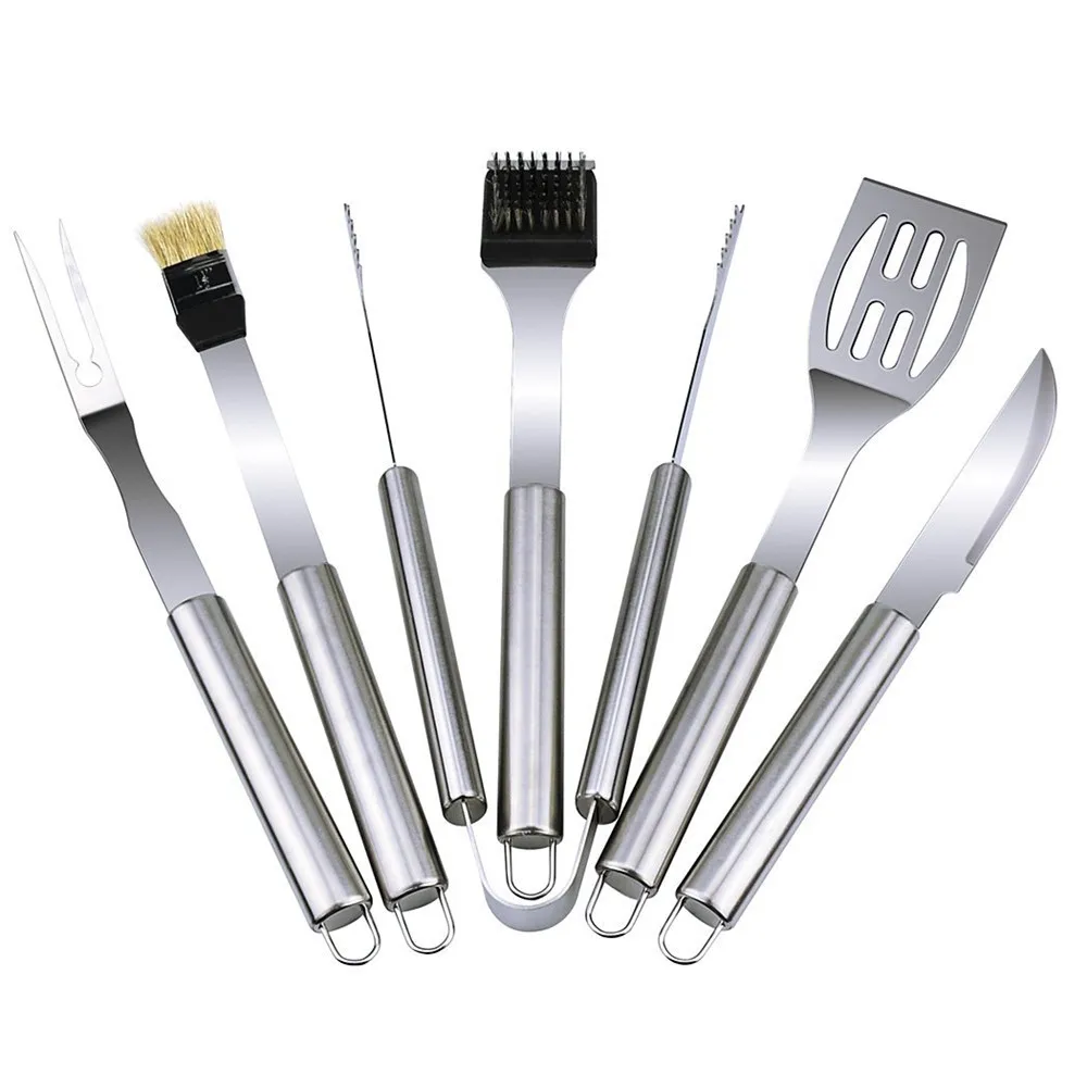 BBQ Grill Tools Set with 6 Pieces Stainless Steel BBQ Utensils & Luxury