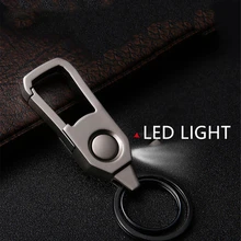 Bycobecy мужской и женский Универсальный держатель для ключей Светодиодный с подсветкой DIY металлический чехол для ключей Мужской автомобиль на заказ креативный кулон органайзер для ключей