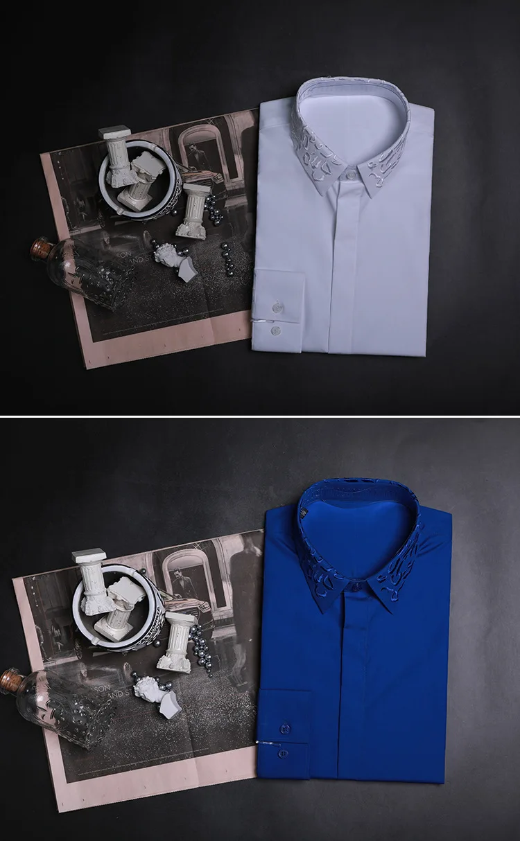 Бренд Италия стиль с длинным рукавом Повседневная рубашка мужская мода однотонный хлопок мужские рубашки M-4XL весенняя одежда Топы Рубашка