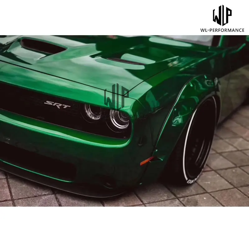 Высокое качество FRP Неокрашенный LB стиль автомобиля Стайлинг для Dodge Challenger SRT автомобильные наборы кузова 09-16