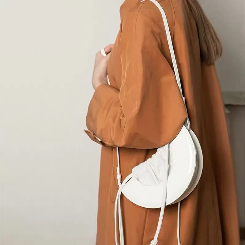 

Design Girl Early Spring New-style Female Crossbody Bags Semi-circle Drawing Rope Single Shoulder Bags Women Handbags Lady
