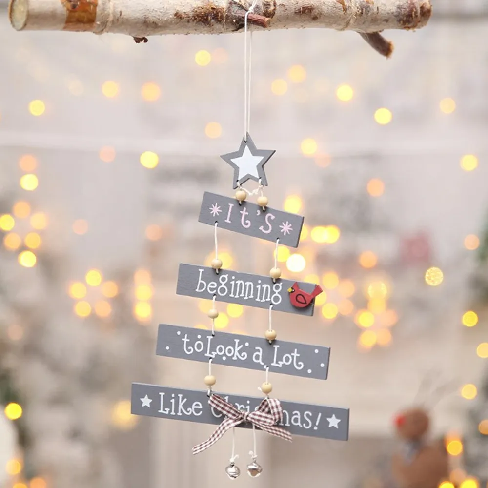 Снежинка звезда 28 см креативное деревянное мини рождественское Елочное украшение для дома украшения капли настольное украшение Счастливого Рождества