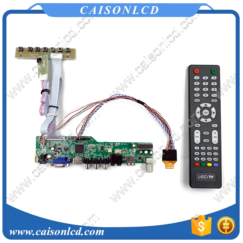 

M6-V5.1 LCD TV controller board support HDMI VGA AUDIO AV USB TV for 7 inch 1280x800 N070ICG-LD1 39 pin lvds easy diy repair