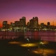 Buildings lit up at night  New Orleans  Louisiana  USA Poster Print (36 x 12)