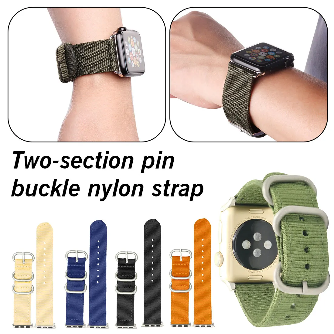 Buy iwatch band correa Nylon wrist bracelet watch