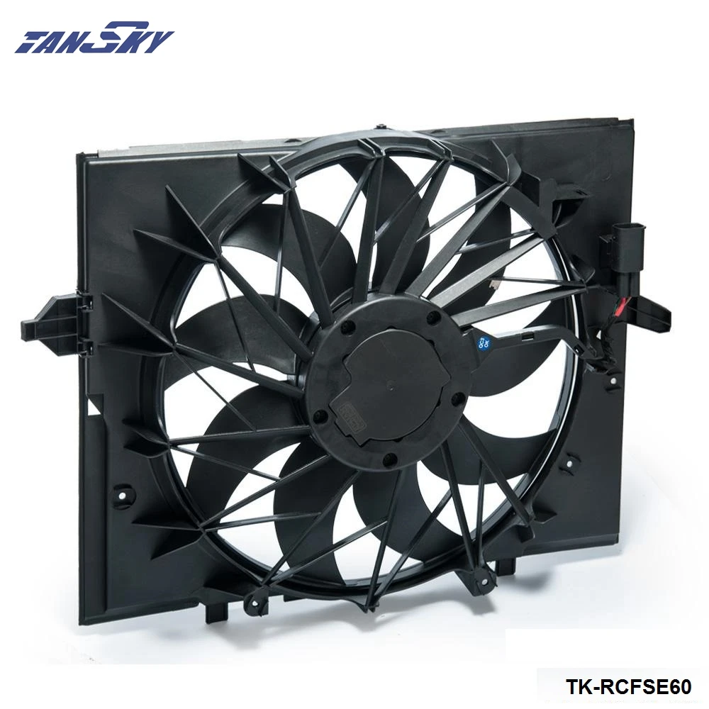 TANSKY - Sport Radiator Cooling Fan Brushless Motor 17427543282 For BMW E60 5 Series 525 530 545 645 E65 750 TK-RCFSE60