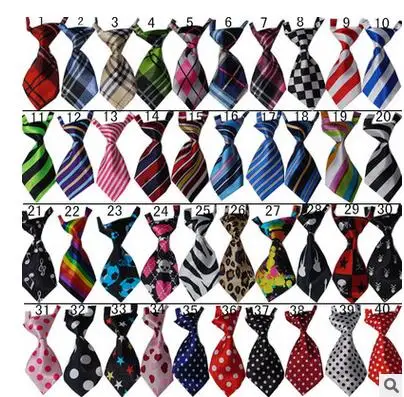 120 шт./лот, Большая распродажа, разноцветные регулируемые галстуки ручной работы для питомцев, собачьи галстуки, галстуки для питомцев, галстуки для кошек, галстуки для шеи, принадлежности для ухода за собакой, 40 цветов, Y146 - Цвет: Mix color