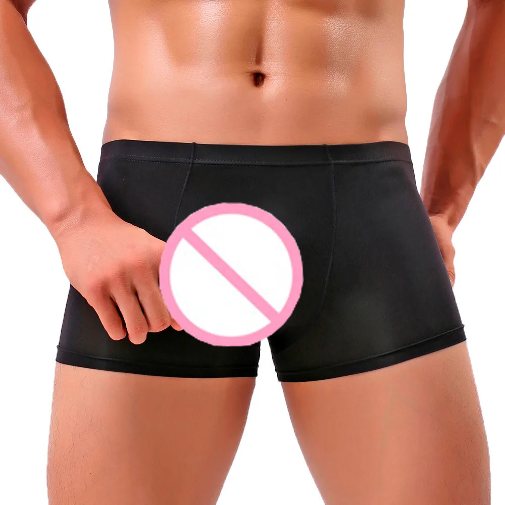 Новые стильные сексуальные мужские трусы s Elephant Bulge нижнее белье с карманом шорты