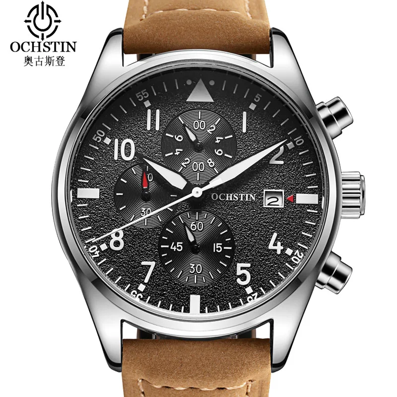 Ochstin Brand Watch Men Top Fashion Luxury Horloges Mannen Multifunction Sport Quartz Men Watch Waterproof Watch