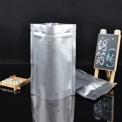 Алюминиевая фольга вертикальное уплотнение кофе чай пустой Self-sealed мешок влагостойкий ziploc еда packagingbag вторичной переработки 100 шт