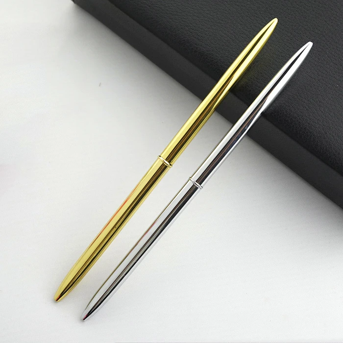 

1PCS New High Quality Arrival Slender Stainless Steel Rod Rotating Metal Ball Pen Commercial Gift Stationery Ballpoint Pens