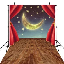 Noite de Lua Fotografia Backdrops Vinil Fundos Para Estúdio de Fotografia Pano de Fundo Para A Fotografia de Recém-nascidos Crianças Estrelas Fotografica