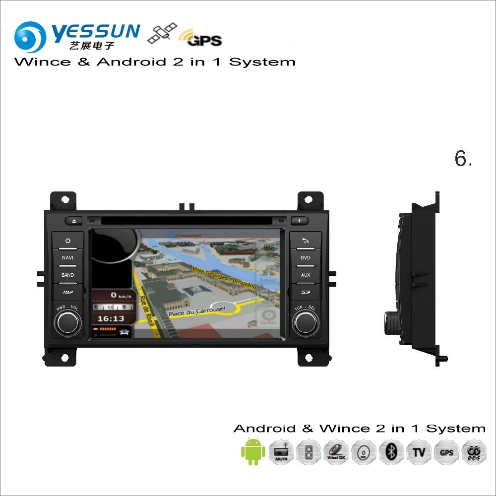 

YESSUN For JEEP Grand Cherokee 2011~2013 Car Android Multimedia Radio CD DVD Player GPS Navi Map Navigation Audio Video Stereo