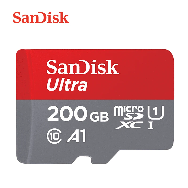 Оригинальная micro SD Карта SanDisk Ultra, 128 ГБ, 64 ГБ, microSDXC, 32 ГБ, 16 ГБ, microSDHC, класс 10, A1, UHS-I, карта памяти, 200 ГБ, 256 ГБ, TF карта