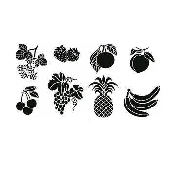 

1 PCS Banana Pineapple Fruit Stamp DIY Novelty Self Inking Photosensitive Seal Without Handle Funny Planner Scrapbooking Stamps