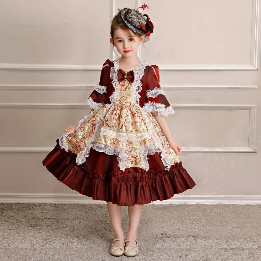 Новинка; Брендовое модное кружевное платье принцессы с принтом «лолита»; костюмы Marie на Хэллоуин; парадные платья в стиле ренессанса; Modis; детская одежда; Y1453