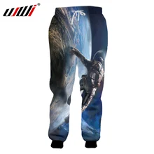 UJWI 6XL новые мужские длинные штаны Новые весенние 3D принт цветные космические космонавты унисекс брюки для отдыха забавные тренировочные брюки Harajuku