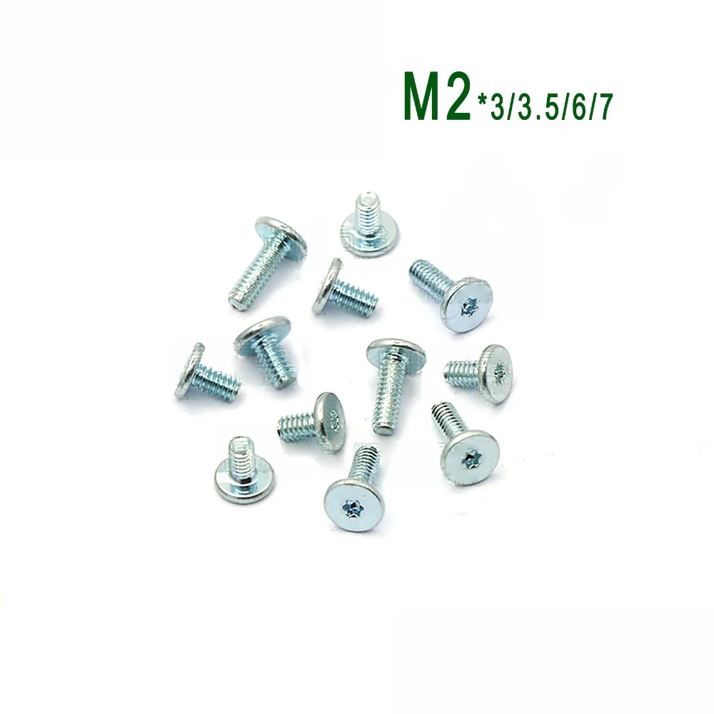Micro Tiny Popular Screws M2mm x 7mm for DIY Hobby Toys Electronic machine x 50