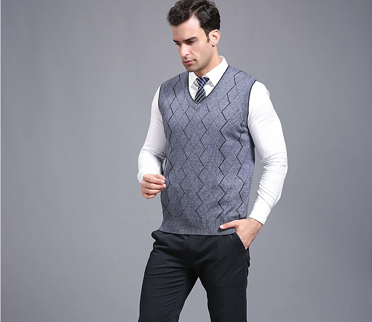 mens sleeveless sweater vest