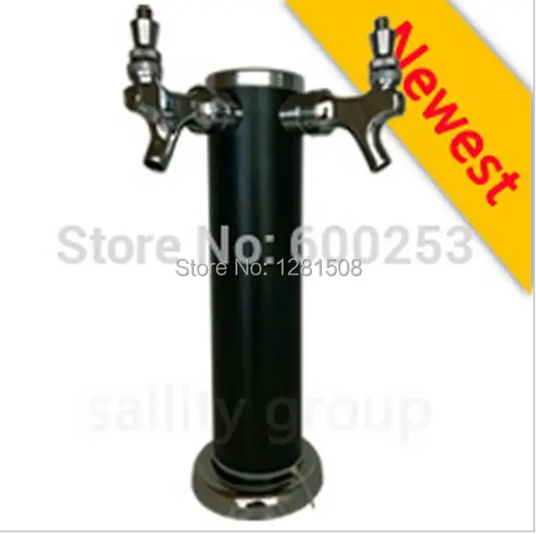 Two taps black Beer tower Free shipping Double tap beer tower,Draft