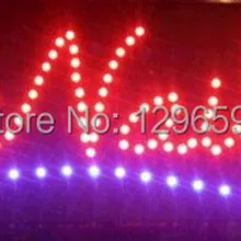 Прямые Продажи Пользовательские Графика indoor Ультра-яркий 10x19 дюймов Гвозди Открыть магазин знак LED