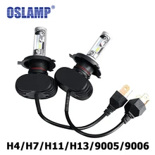 Oslamp H4/H7/H11/H13/9005(HB3)/9006(HB4) LED Car Headlight Single/Hi-Lo Beam CSP Chips Auto Led Headlamp Fog Light Bulbs 6500K