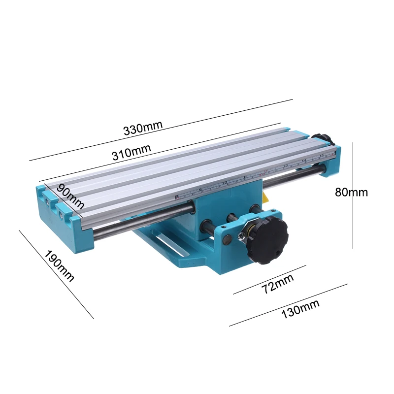 Мини прецизионный фрезерный станок, рабочий стол, многофункциональная дрель, тиски, приспособление, Рабочий стол X ось Y, регулировка, координатный стол