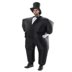 Надувной черный костюм Chub нарядное платье забавная игрушка Хэллоуин карнавальные костюмы для взрослых