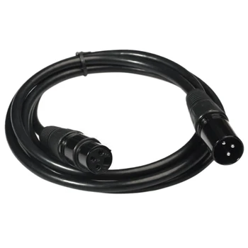 

4x DMX512 Light Cables, 2M / 6.6FT Cable Adapter Stage Cables with Signal 3 Pin Male to Female for Projector with XLR Input a