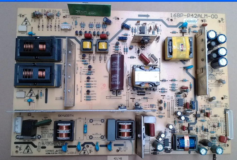 

Free Shipping>Original 100% Tested Working  42L05HF LCD power supply board 168P-P42ALM-0 5800-P42ALM-0010