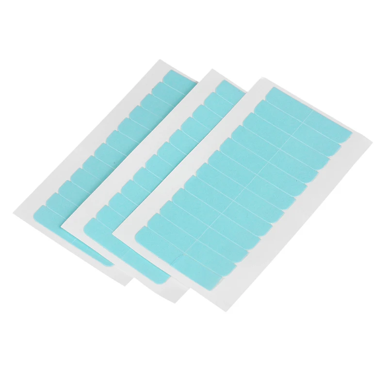 60 tabs сменная лента для ленты волос 4 см* 0,8 см супер адгезивы синяя лента двухсторонняя кружевная Передняя поддерживающая лента