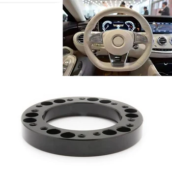

New Black Universal 12mm Aluminium Car Steering Wheel Hub Spacer Steering Wheel Hub Boss Kit Tools Adapter Spacer Allen Wrench