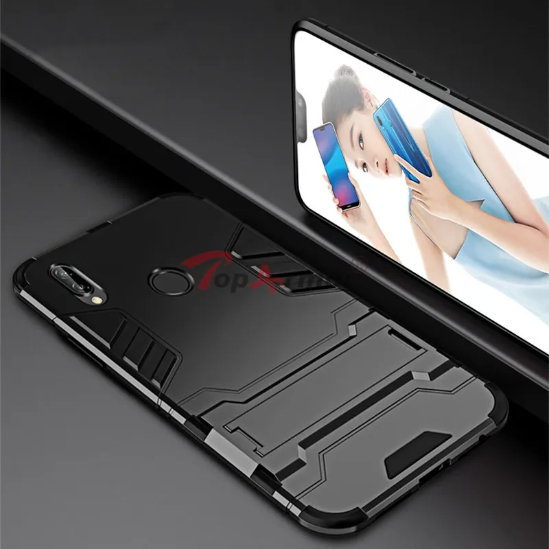 3D защитный чехол Гибридный ПК + ТПУ противоударный для Huawei P8 Lite P9 G9 P10 P20 Plus Pro Nova 3e