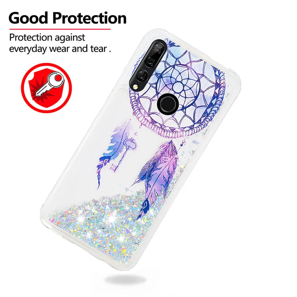 Модный Блестящий чехол с водопадом мягкий силиконовый для телефона HUAWEI Y9 Prime 2019 P