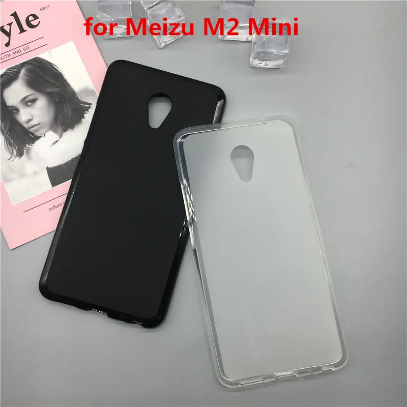 Мягкий силиконовый чехол для телефона Meizu M2 Mini Роскошный из ТПУ защитный черный