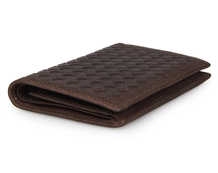 

Nesitu Coffee Color 100% Guarantee Real Genuine Leather Men Wallets Cowhide Man Purse Card Holder #M8089