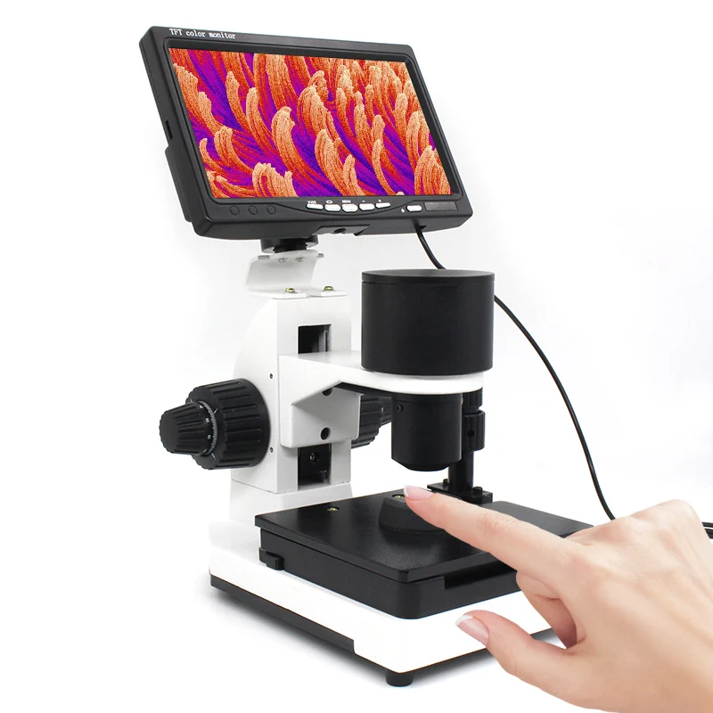 

Inspection Zoom Monocular Nailfold Capillary Microcirculation USB Microscope Blood Microcirculation with 7" or 9" LCD Displayer
