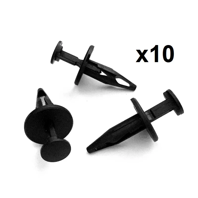 10x Nylon Fit Gm Chrysler Body Panel Fastener Retainer Clip (11/16"x7/8