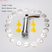 Печенье хлебобулочные die пирог печенье экструзии машины нержавеющая сталь блинов крем Кондитерские пистолет с 20 praragraphs и 4 насадки