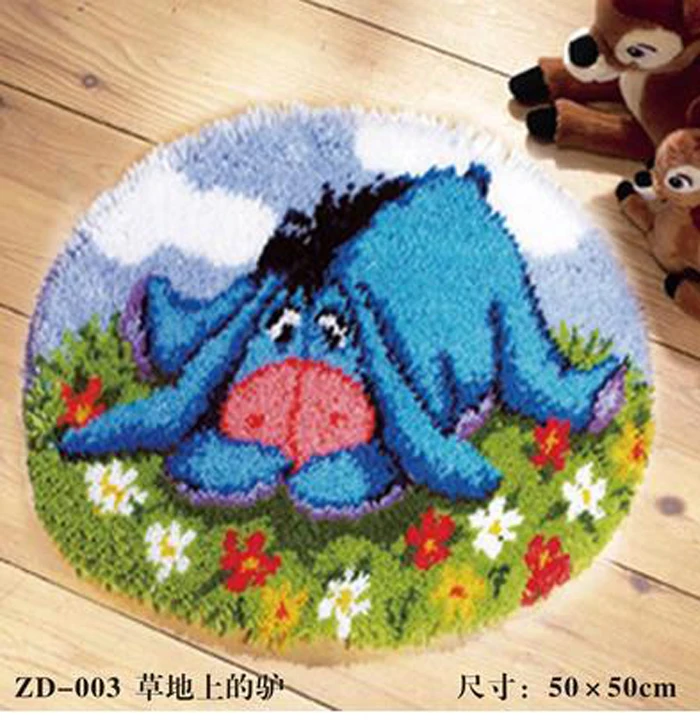 

Donkey Latch hook rug kits crochet hooks knitting needles Felt Craft sets for embroidery stitch thread Cross-stitch Carpet