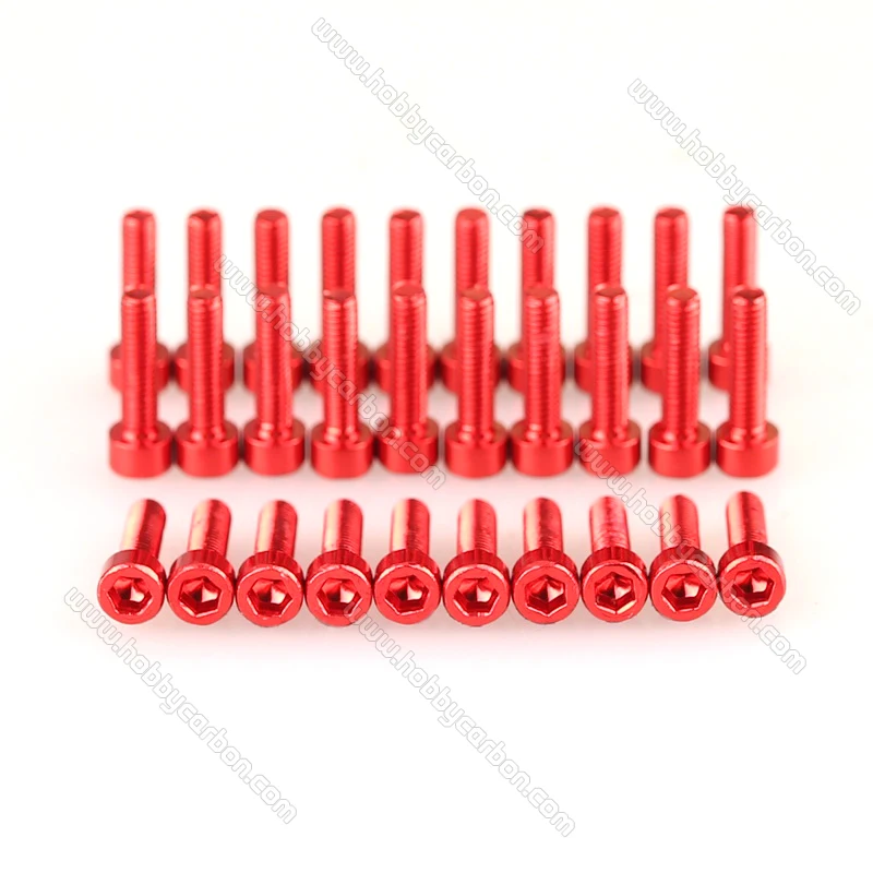 

10pcs/bag Free shipping Precision M2x6mm Aluminum Socket /Cap screws for RC aircraft