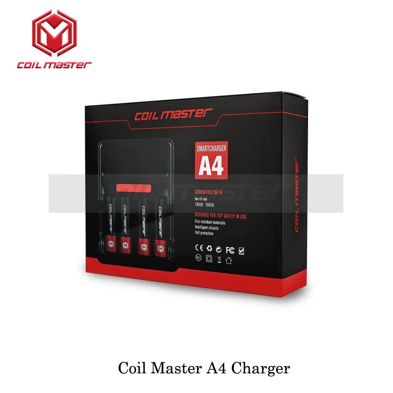 Аутентичная катушка Master A4 зарядное устройство для зарядки 26650 18650 литиевая