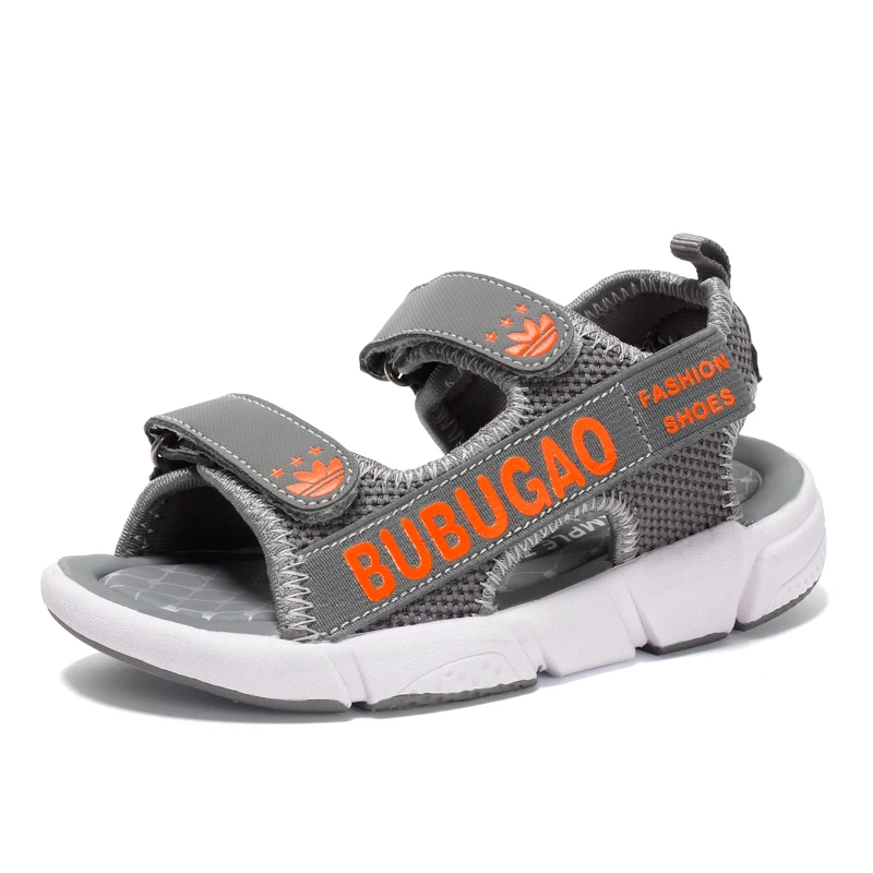 

2018 Summer Kids Sandals PU Leather Breathable Casual Beach Outdoor Water Children Fashion Flat Comfortable Boys Beach Shoes