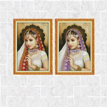 

DIY Needlework DMC 14ct 11ct Cross stitch Sets For Embroidery Precise Printed Oriental beauty Patterns Counted Cross-Stitching